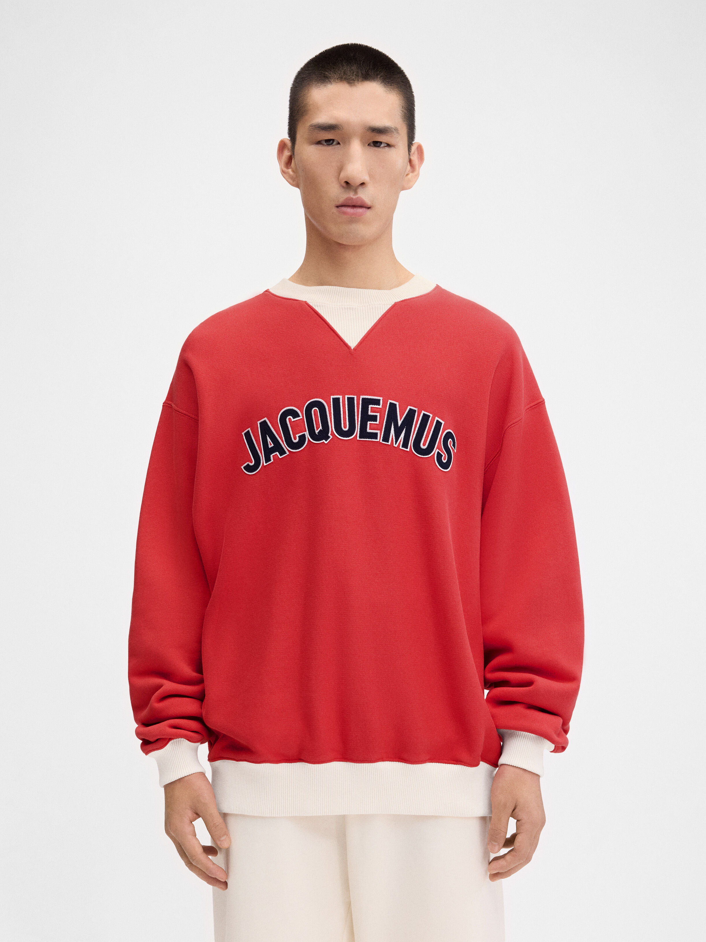 

Бейсбольная толстовка JACQUEMUS The Baseball sweatshirt, цвет Multi-Red