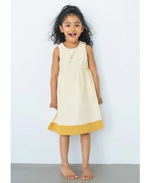 Детскаяワンピース ALEXIA STAM Contrast Hem Sleeveless Dress