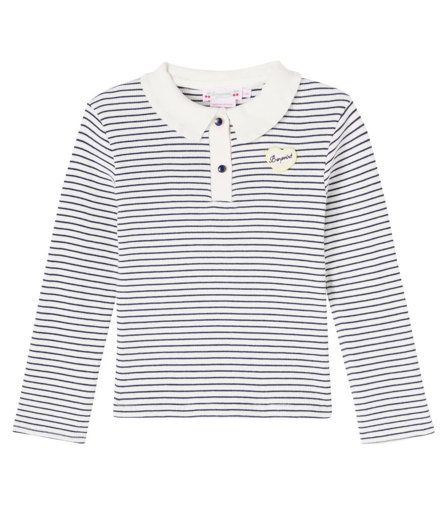 

Поло Juanna из хлопка в полоску Bonpoint, Rayures Marine