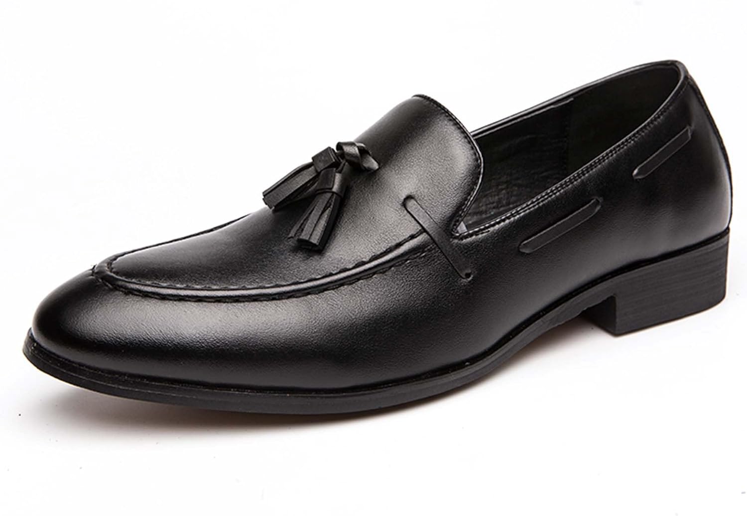 

Мужские лоферы Penny стильные заостренные городские деловые повседневные формальные туфли для ходьбы, вождения, офиса, банкетов, свадеб, костюмов и платьев, кожаная обувь Generic, черный