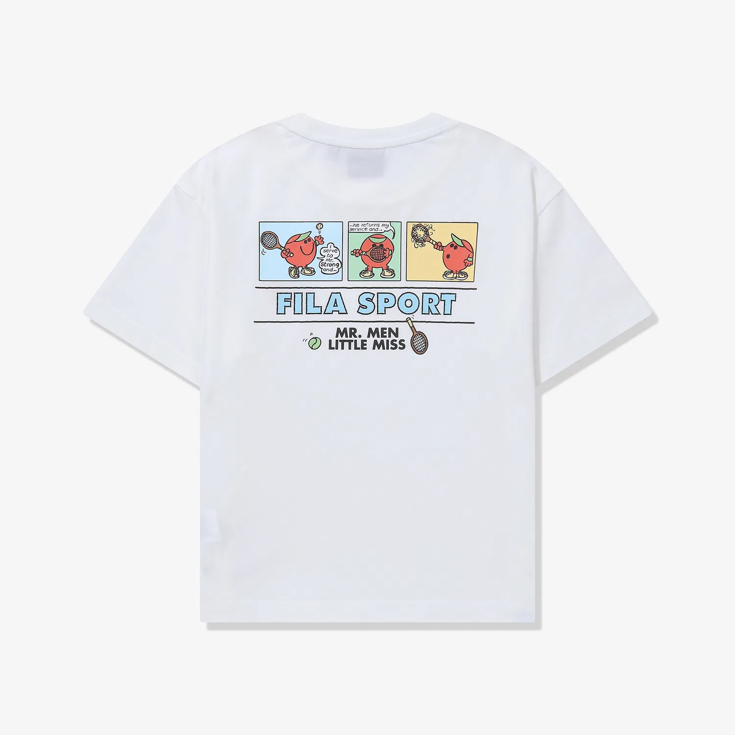 Детская футболка Drywave Mr. Men Little Miss Cool Vacation, белая, от Fila Kids — фото 3