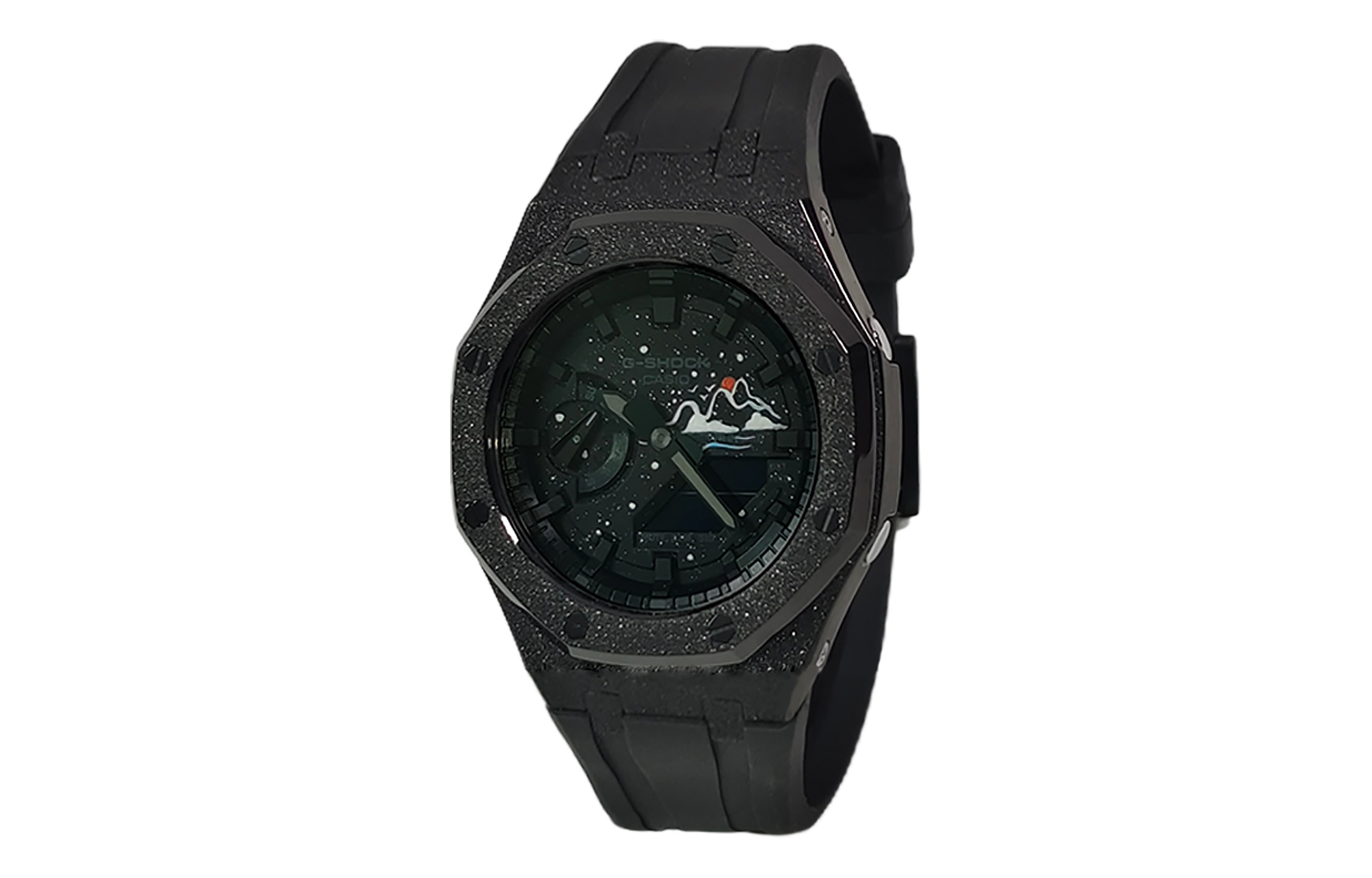 

CASIO Часы Retrofit Series Quartz Movement Fluoroelastomer Strap Watch Men's Watch Black Dial