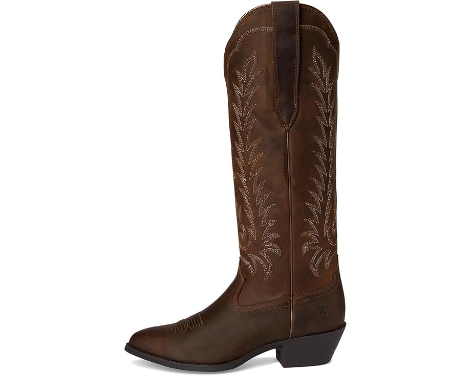 Сапоги женские Ariat Heritage R Toe Tall Stretchfit ковбойский высокие, коричневый — фото 4