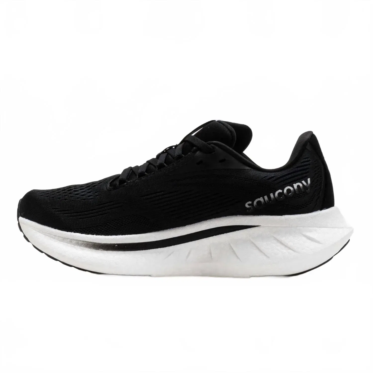 SAUCONY Мужские беговые кроссовки Ride 18 в черно-белом цвете — фото 4