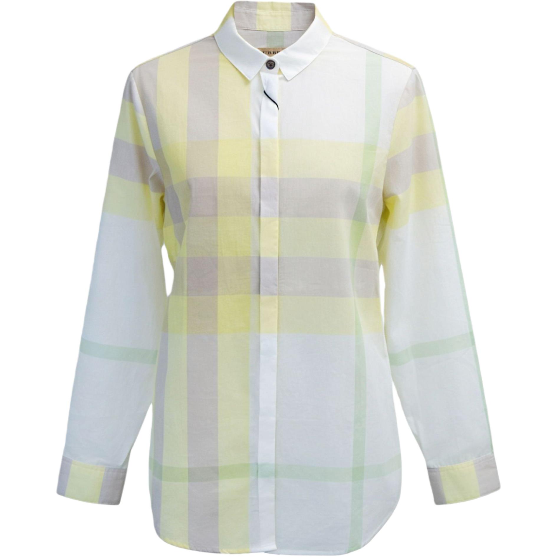 

Burberry Рубашка Женская Светло-Желтые Лацканы Moderate Others