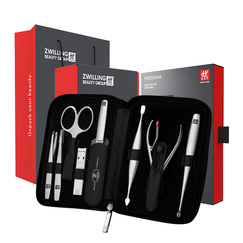 Маникюрный набор Zwilling Beauty Twinox в кожаном футляре, 8 предметов — фото 2
