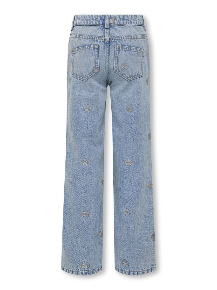 Джинсы с широкими штанинами ONLY GIRLS KOGJuicy, Blue Denim — фото 2