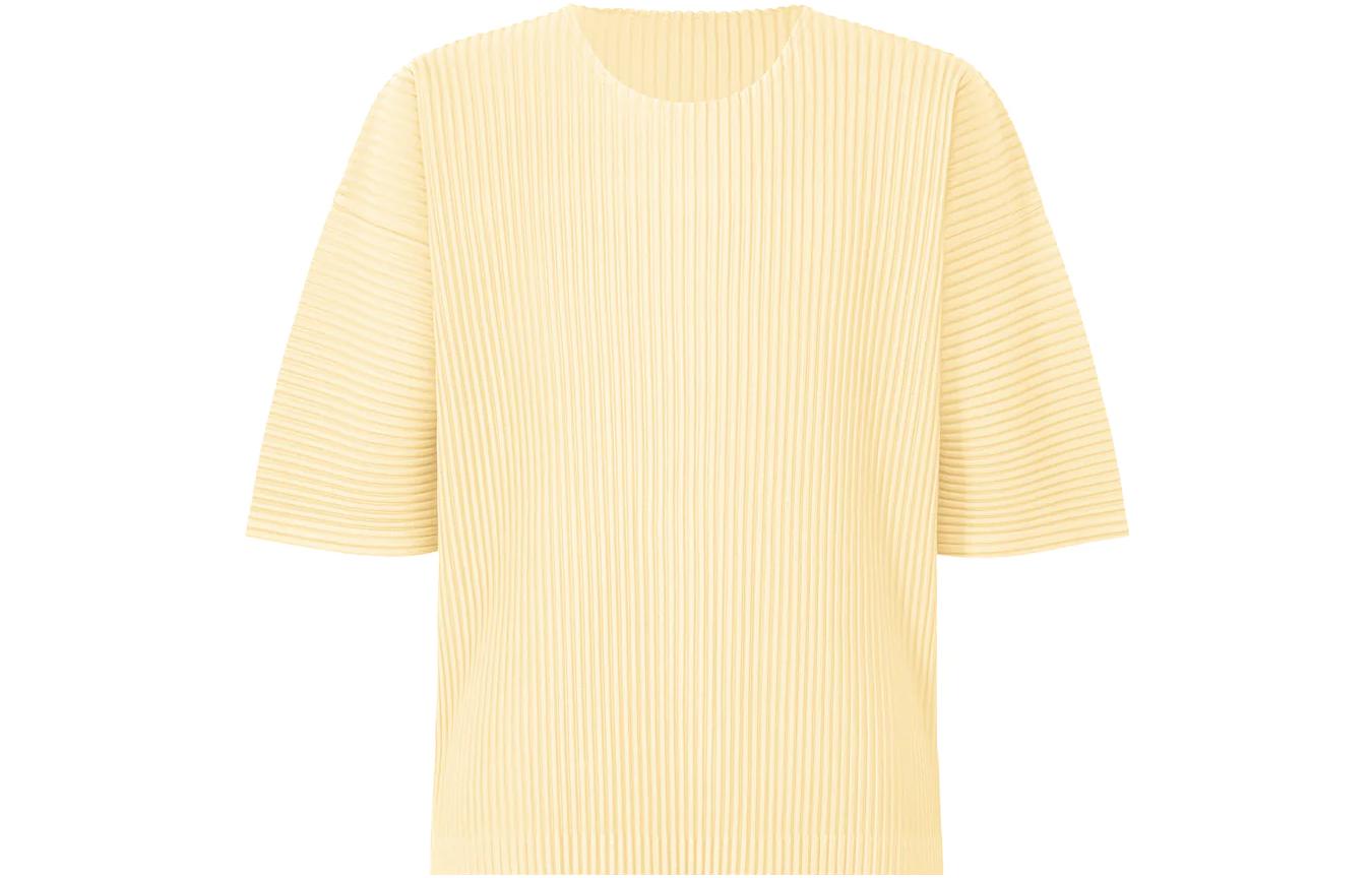 

Футболка Homme Plissé Mc July ISSEY MIYAKE, светло-желтая