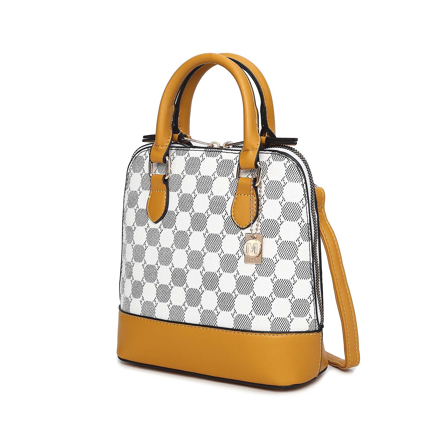 

Женская сумка-саквояж Marjorie с круглым принтом от Mia K MKF Collection By Mia K., горчичный