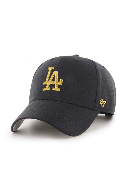 

Бейсболка MLB Los Angeles Dodgers из смесовой шерсти 47brand, черный