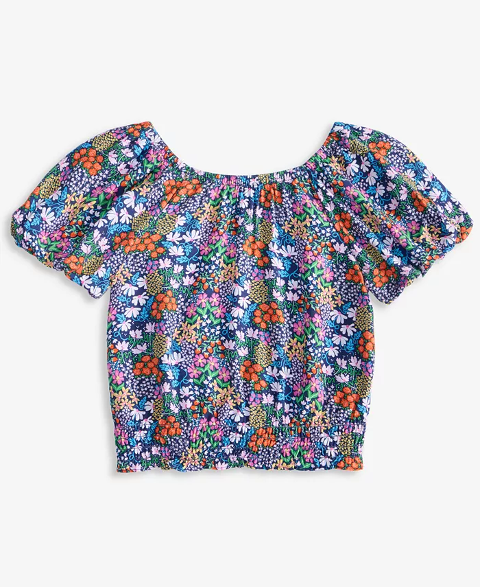 

Топ с вышивкой и цветочным принтом Big Girl Garden Epic Threads, синий