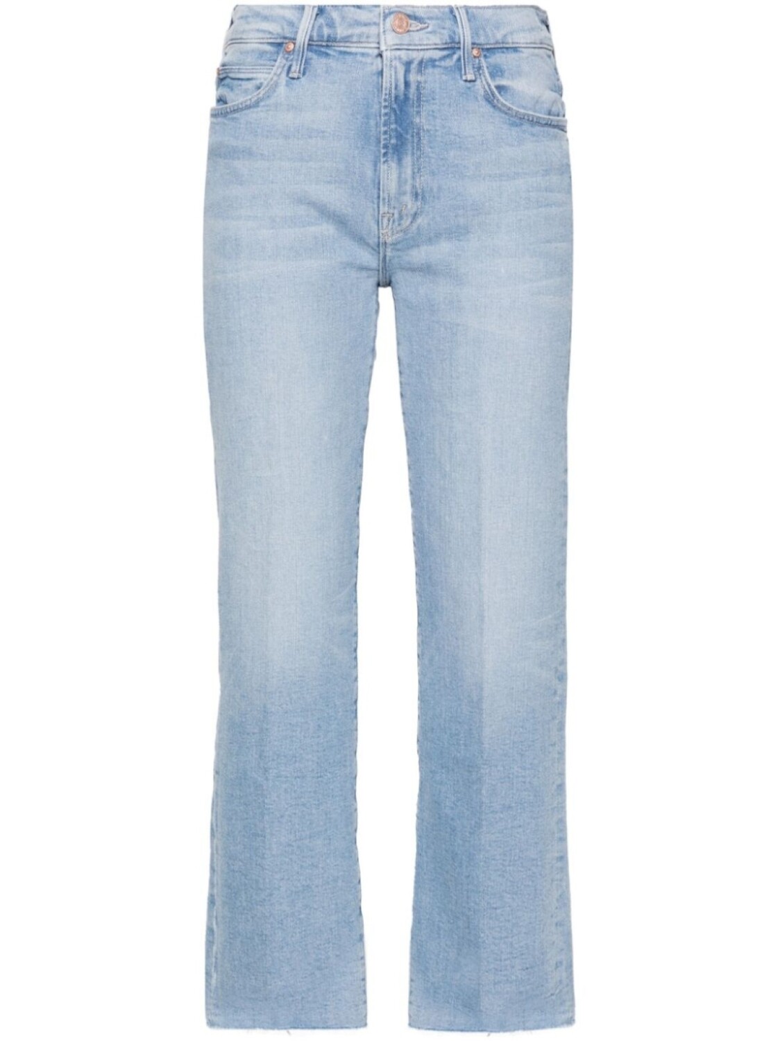 

MOTHER укороченные джинсы Kick It Ankle Fray средней посадки, синий