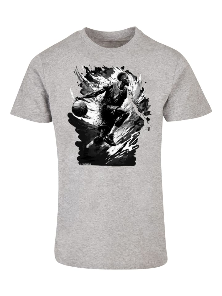 

F4NT4STIC Футболка баскетбольная Splash Sport UNISEX серого цвета с пятнистым рисунком, Серый, F4NT4STIC Футболка баскетбольная Splash Sport UNISEX серого цвета с пятнистым рисунком