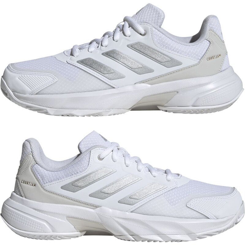 Теннисные туфли для закрытых помещений Courtjam Control 3 грунт Adidas, мультиколор — фото 4