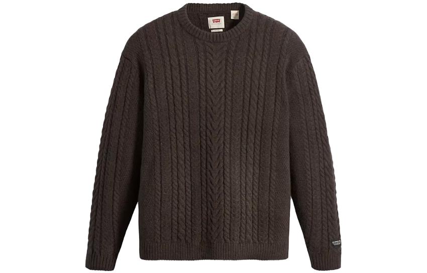 

Джемпер с круглой горловиной и узором "косичка" Levis, crow черный