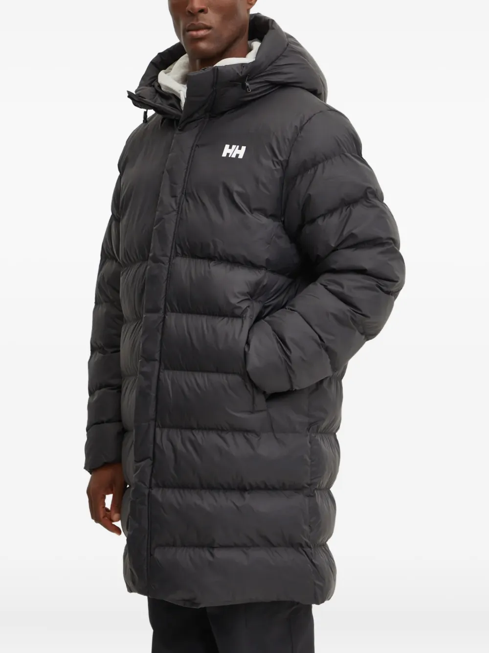 

Пальто с капюшоном и логотипом Helly Hansen, черный