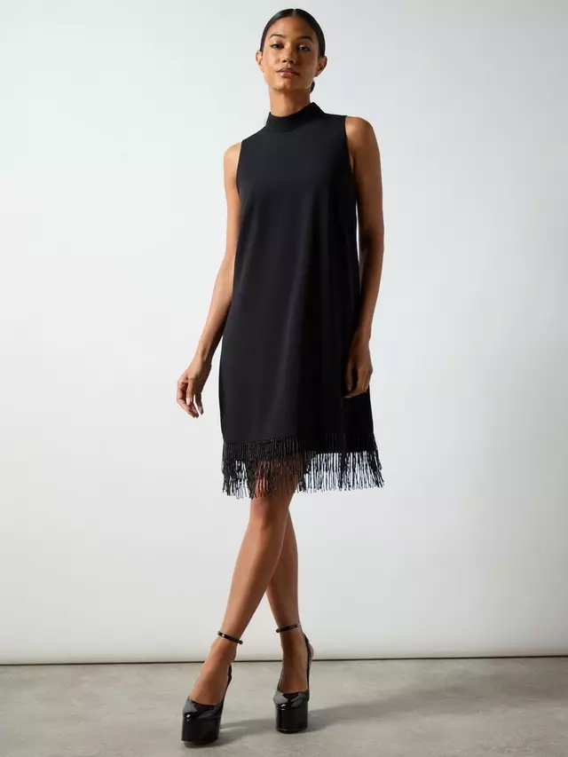 

Платье Ro&Zo Petite Bead Trim, черный