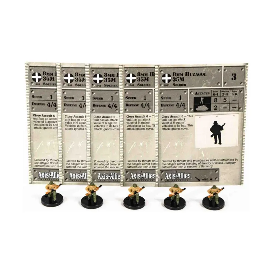 

8мм Хузагол 35М (С)х5, Axis & Allies - Collectible Miniatures Game - Eastern Front 1941-1945 Singles