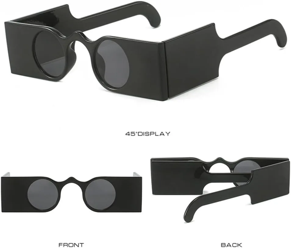 

Ретро женские солнцезащитные очки с маленькими круглыми линзами, защита от УФ-излучения UV400, женские солнцезащитные очки с широкими дужками HDUBFY, Blue Tea