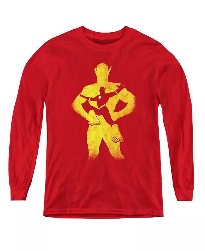 

Свитшот с длинным рукавом Boys of America Youth Flash Knockout Justice League, красный