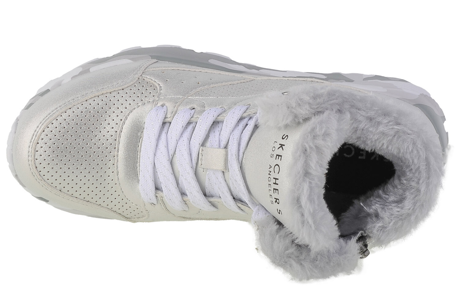 Высокие кроссовки Skechers Skechers Uno Lite Camo Dazzle, серебряный — фото 3