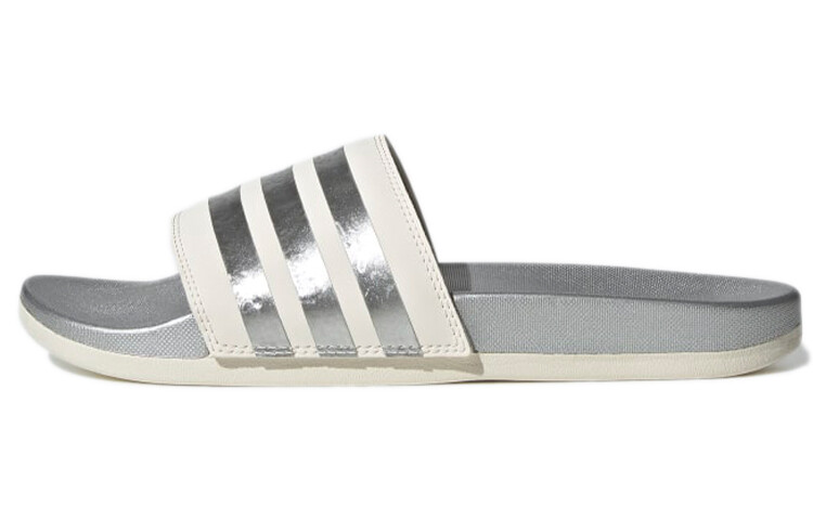 

Шлепанцы Adilette Series женские серебристо-белые Adidas