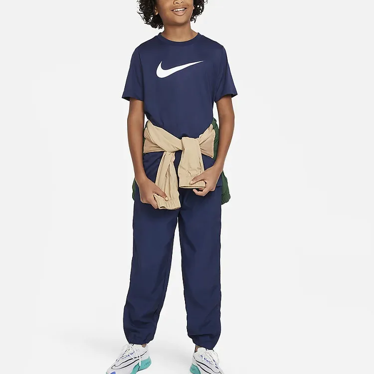 Nike Детские вязаные спортивные брюки Athletics Dark Navy Blue — фото 4