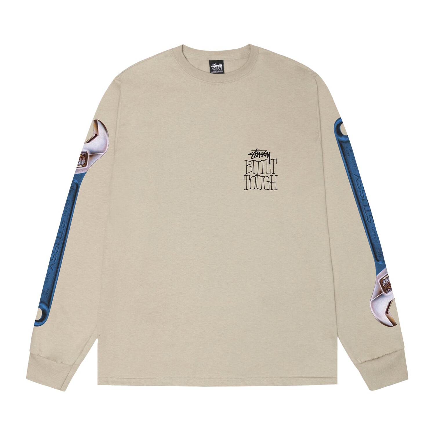 

Футболка с длинными рукавами Stussy Wrench, цвет Хаки