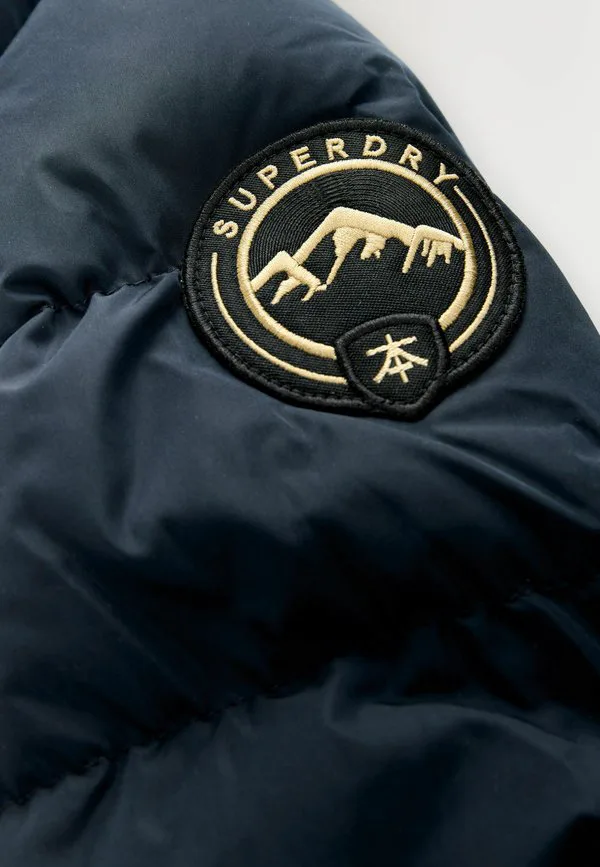 Зимняя куртка-пуховик прямого кроя с поясом Superdry & Co, Navy — фото 4
