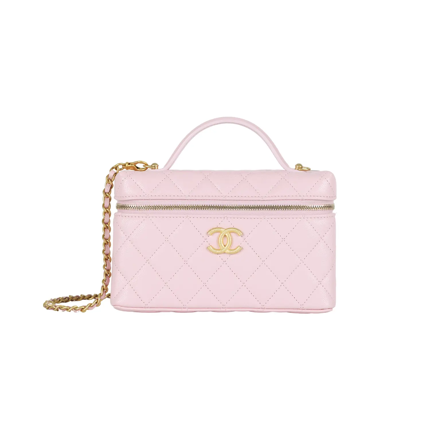

CHANEL Сумка через плечо из личи грайн коровьей кожи