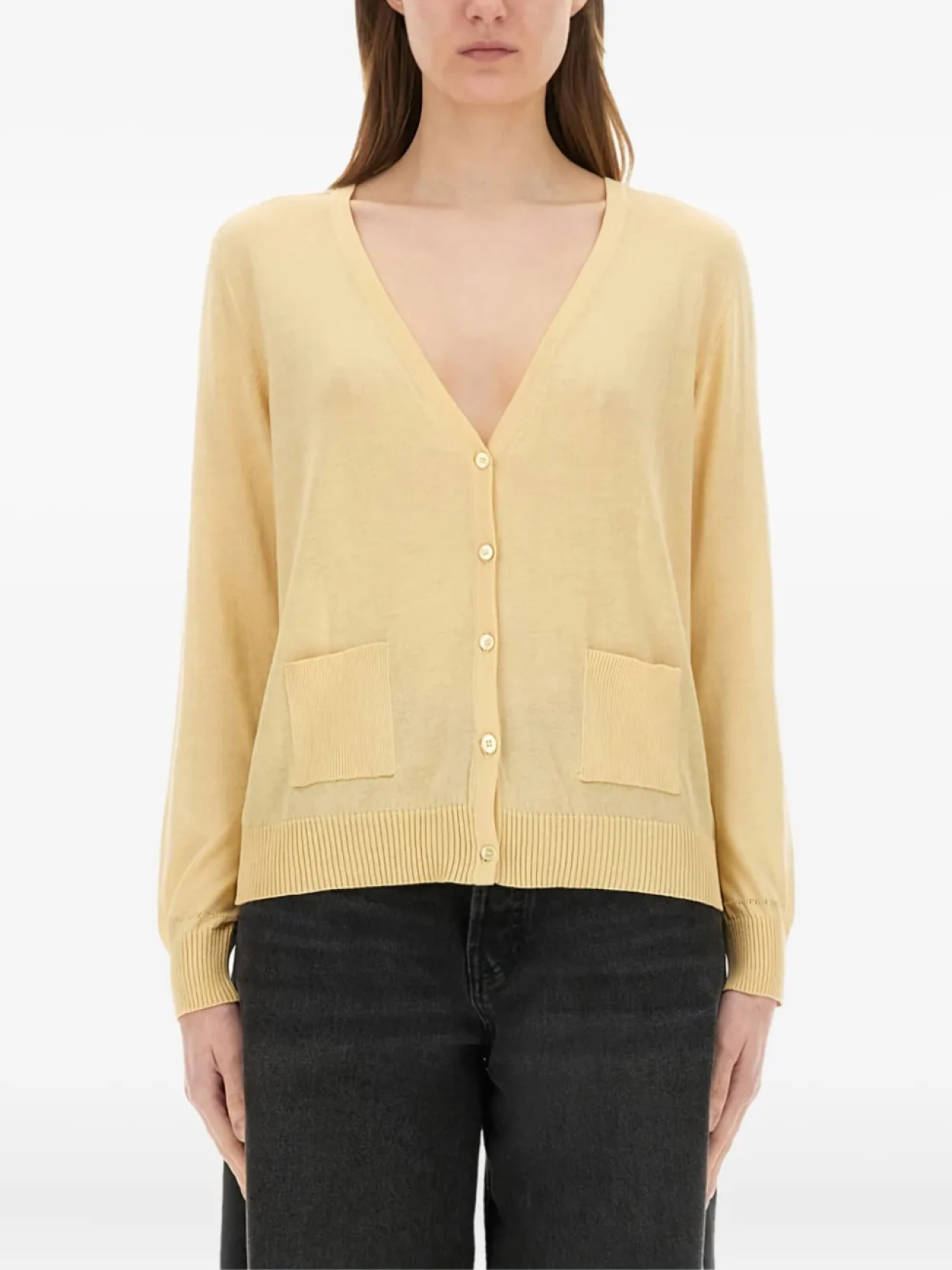 

Кардиган с V-образным вырезом и застежкой на пуговицы Paul Smith, желтый