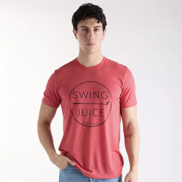 

Футболка в стиле ретро для гольфа Swingjuice, красный