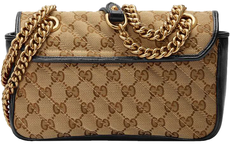 Женская мини-сумка через плечо GUCCI GG Marmont из замши — фото 2