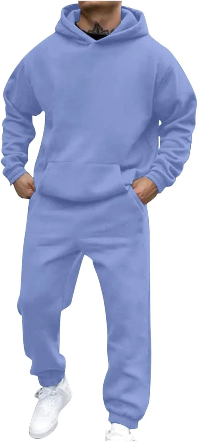 Спортивный костюм с капюшоном и штанами Generic, sky blue