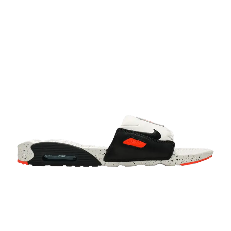 

Кроссовки Nike Air Max 90 Slide 'White Turf Orange Speckled', белый