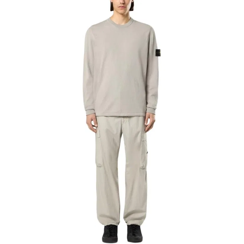 Свитер с нашивкой Compass STONE ISLAND, Pearl Gray — фото 4