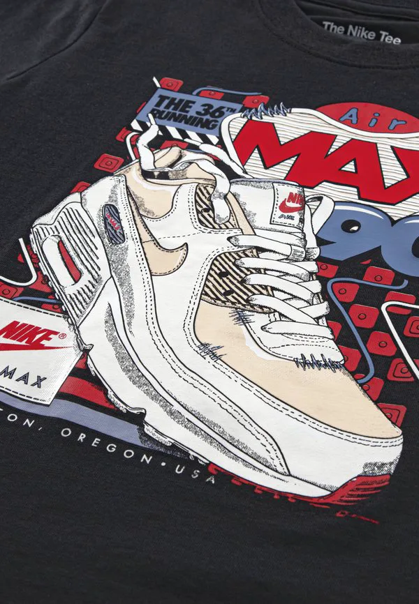 Футболка с принтом кроссовок air max Nike Sportswear, Smoke Grey — фото 3
