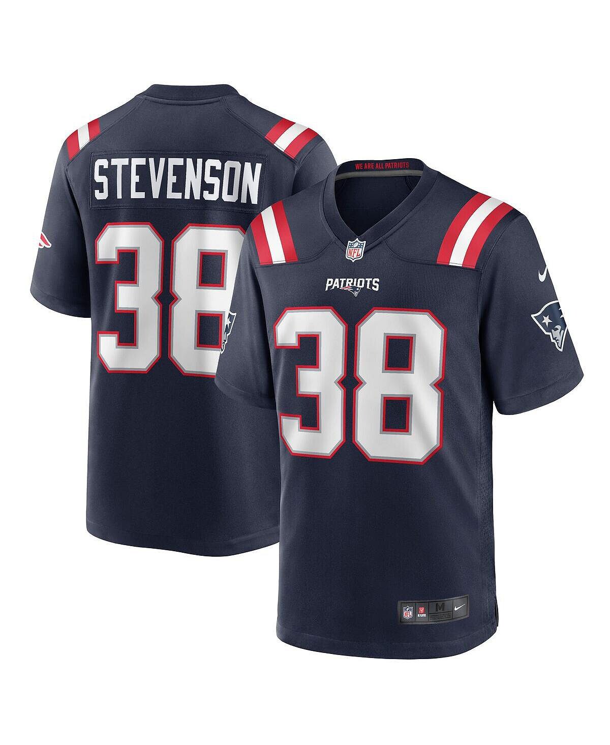 

Мужская игровая майка Rhamondre Stevenson Navy New England Patriots Nike
