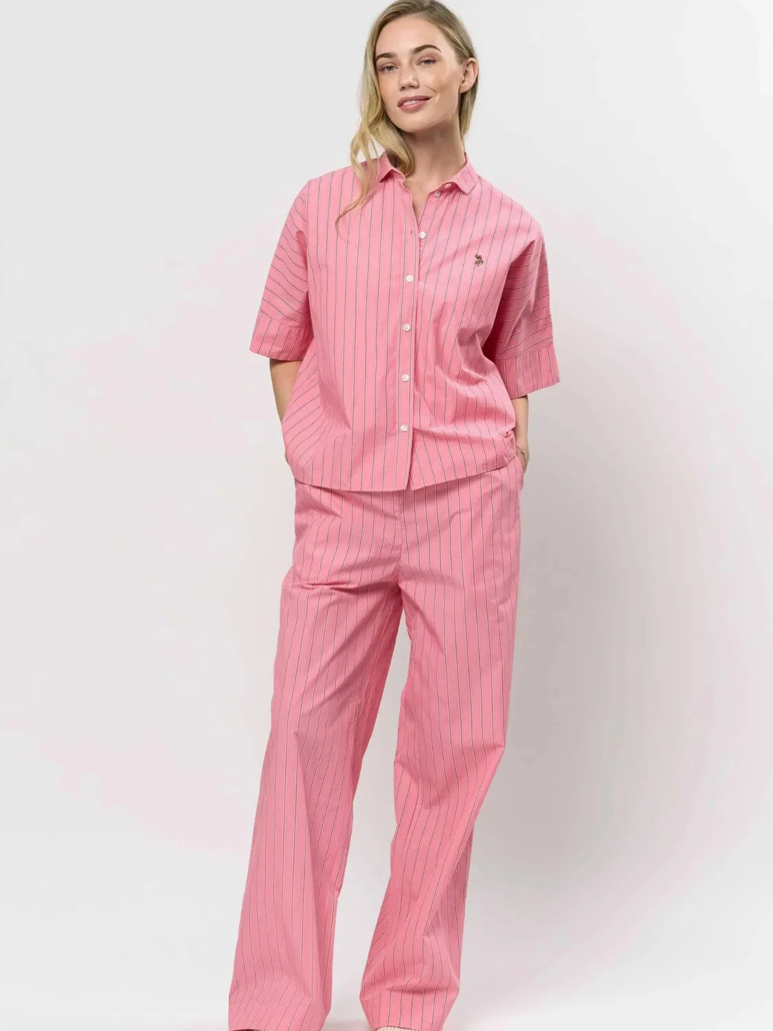 Футболка ' Melodie Striped ' U.S. Polo Assn., Light Pink — фото 3