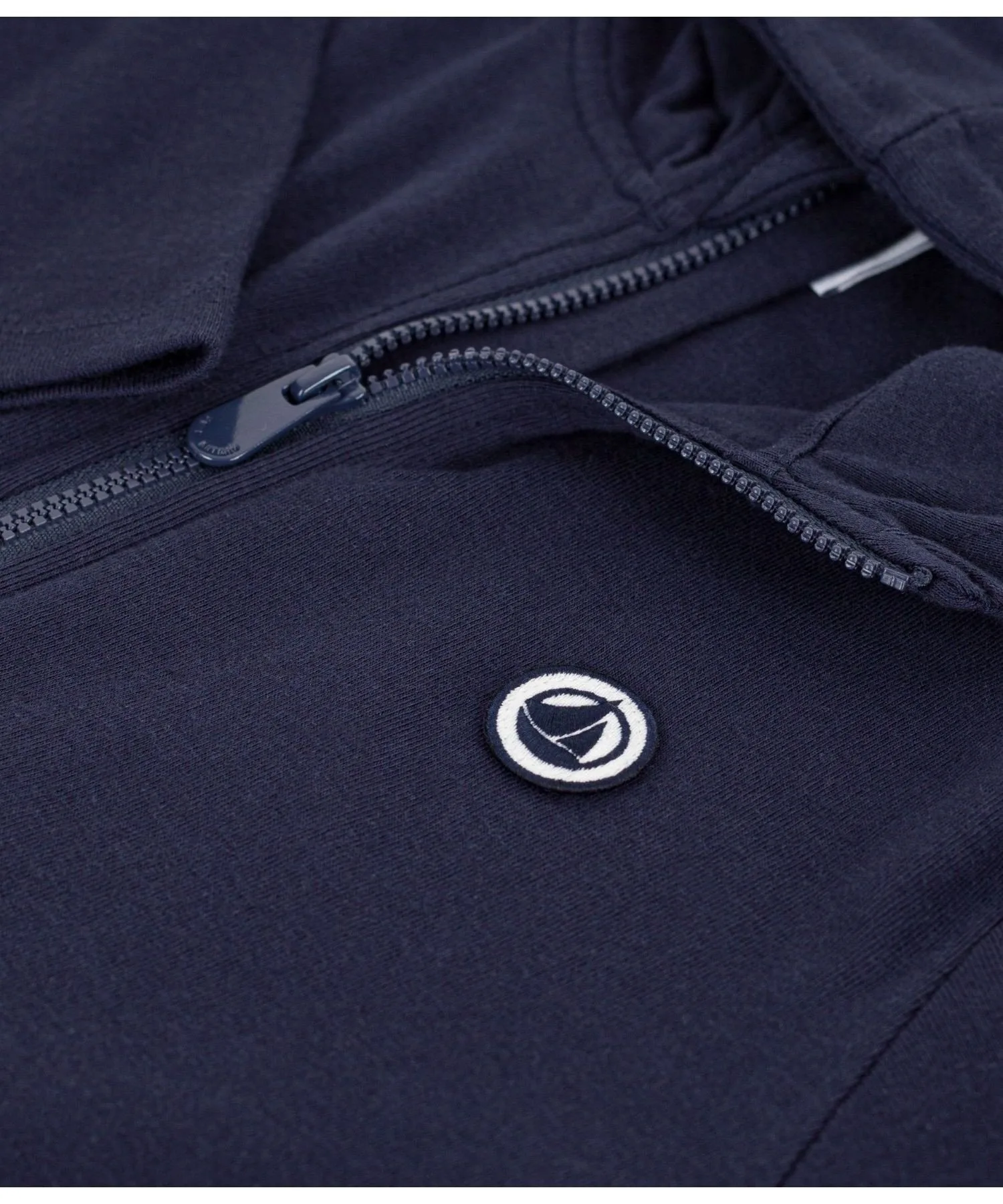 Хлопковая толстовка на молнии PETIT BATEAU, Navy — фото 4