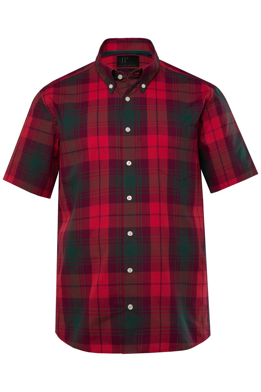 

Рубашка на пуговицах классического кроя JP1880, Wine red/bright red