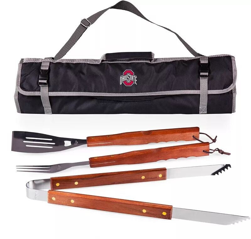 

Набор из трех предметов для барбекю и гриля Picnic Time Ohio State Buckeyes