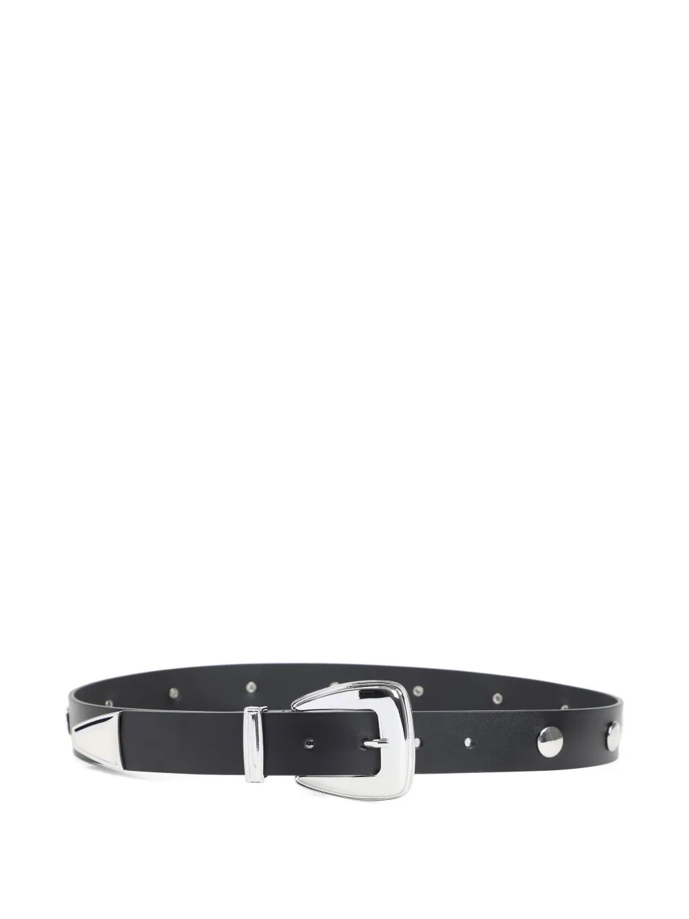 

Кожаный ремень с заклепками The Frankie Shop, черный
