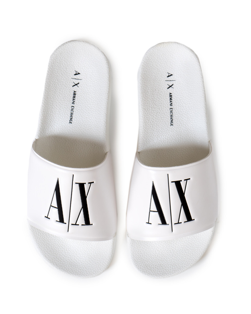 Сланцы Armani Exchange с логотипом, белый