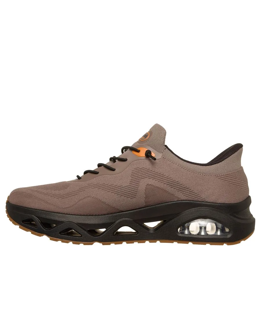 Мужские слипоны: UNO Glide-Step - Air Gliders - повседневные кроссовки от Finish Line Skechers, коричневый, черный — фото 3