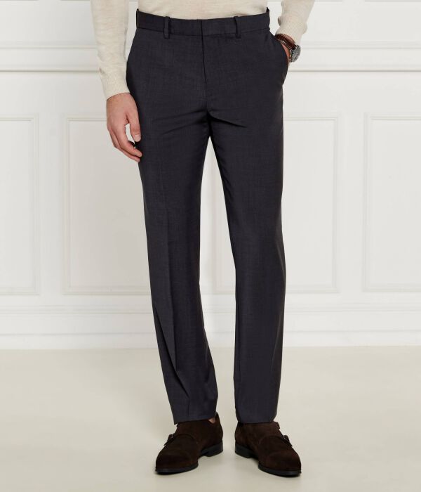 

Шерстяные штаны Slim fit Calvin Klein, черный