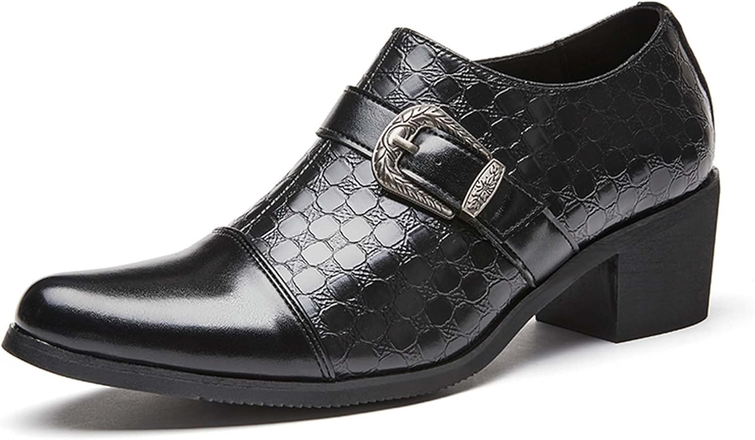 

Мужские оксфорды с толстой подошвой, модные туфли с заостренным носком, деловые формальные туфли, противоскользящие ботинки челси, подходят для банкетов, вечеринок и свадеб Generic, черный