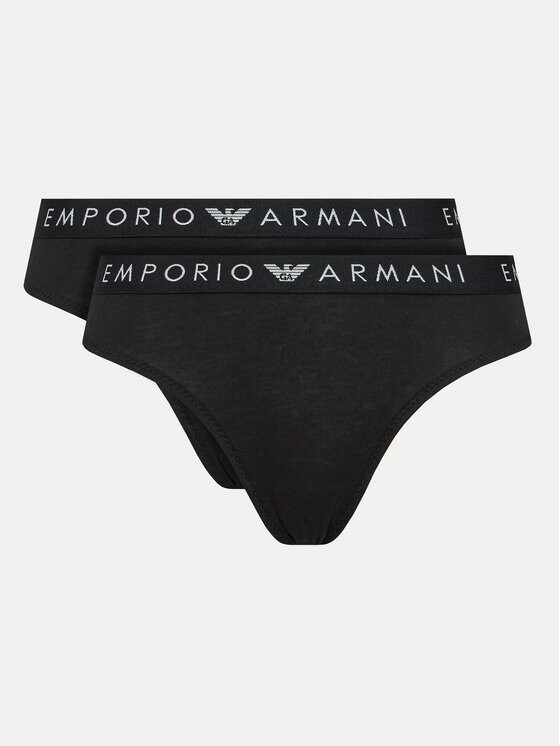 

Комплект из 2 классических женских трусов Emporio Armani Underwear, черный