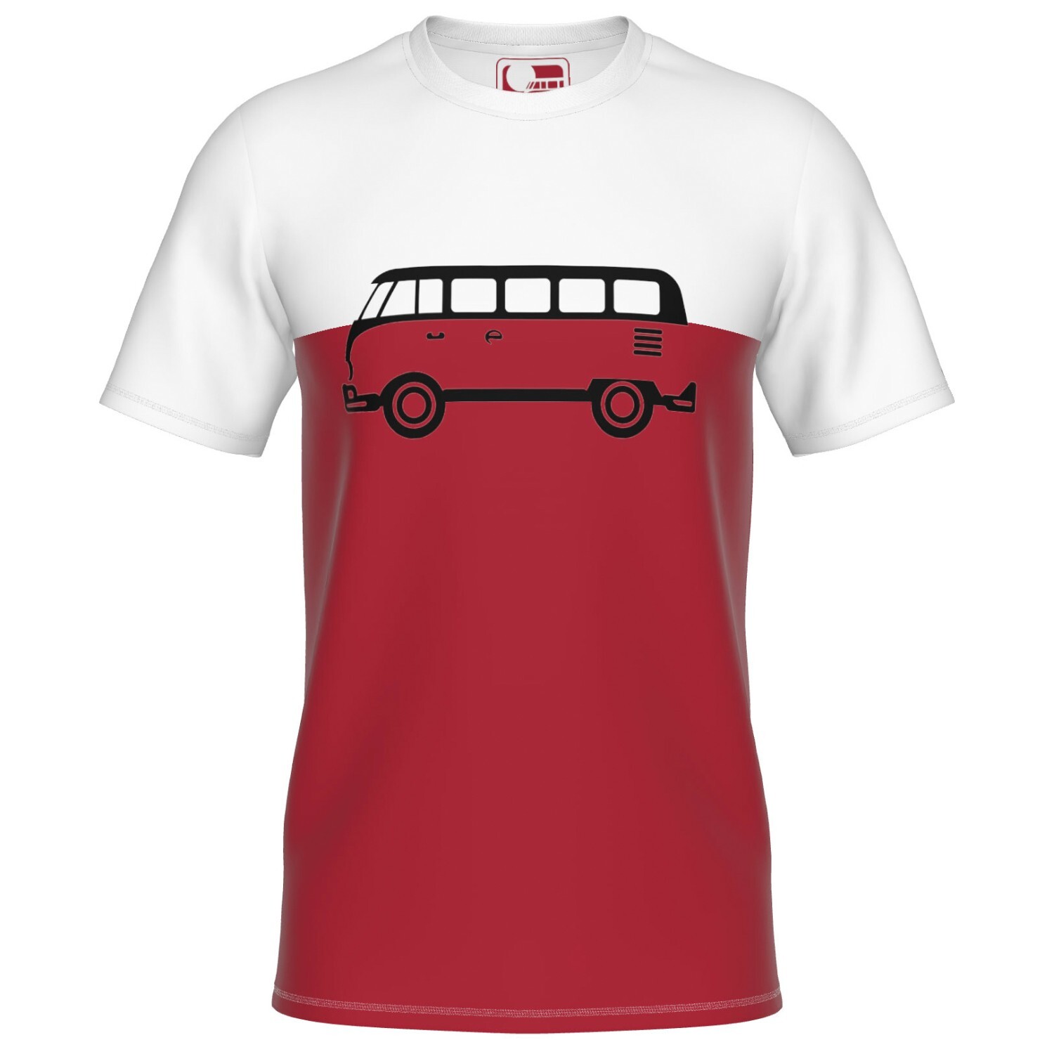 

Футболка Elkline Four Wheels To Freedom Träumweiter, цвет Dark Red/Off White
