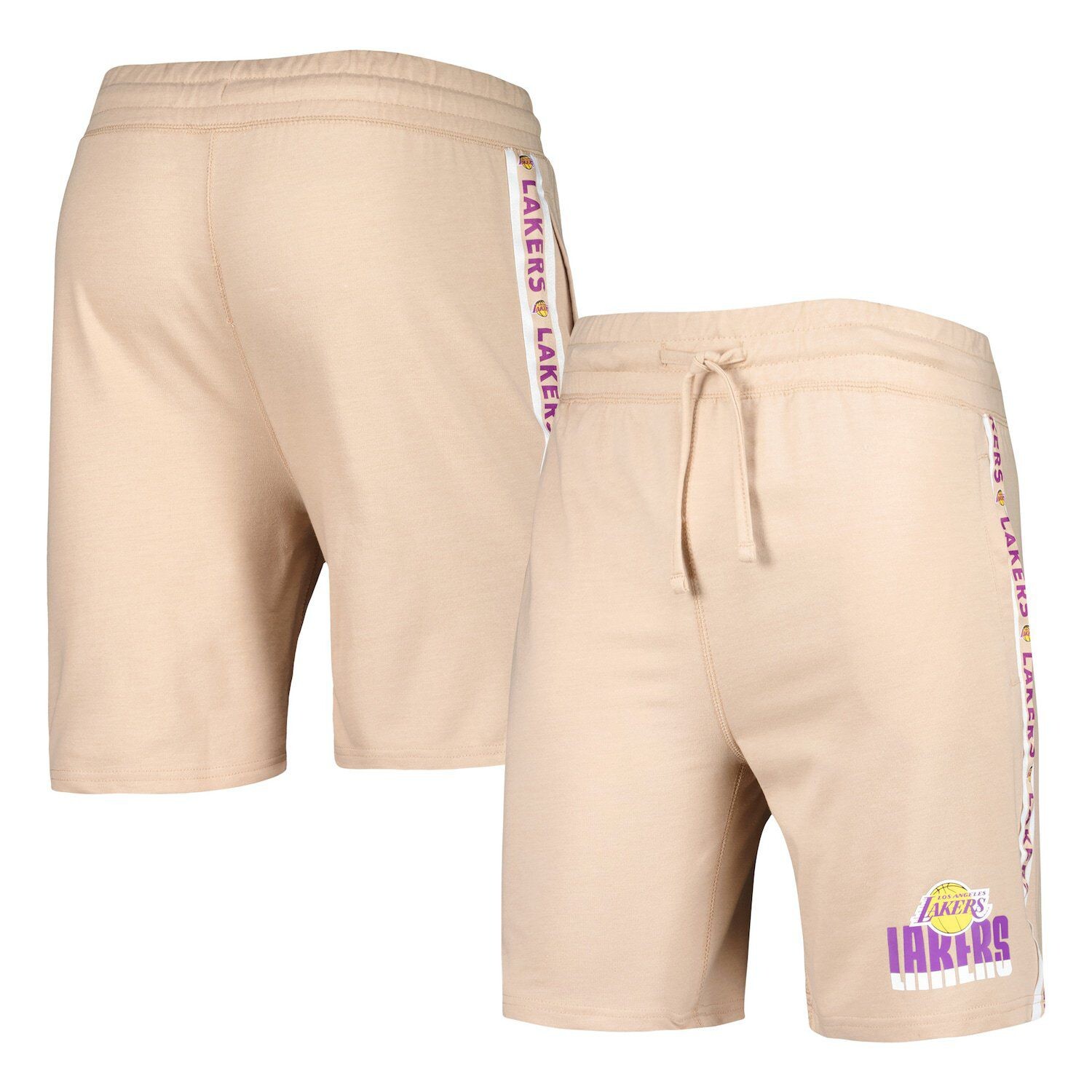 

Мужские шорты в полоску Concepts Sport Tan Los Angeles Lakers Team